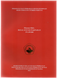 PERAWATAN DAN PERBAIKAN SISTEM PENDINGIN MESIN INDUK KM. SUMBER FORTUNA