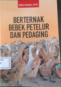 BETERNAK BEBEK PETELUR DAN PEDAGING
