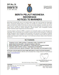 BERITA PELAUT INDONESIA: Indonesian Notices to Mariners No.36-40