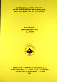 Image of KOMPOSISI IKAN HASIL TANGKAPAN PADA KAPAL PURSE SEINE KM. SUMBER MAJU KOTA BATAM, PROVINSI KEPULAUAN RIAU