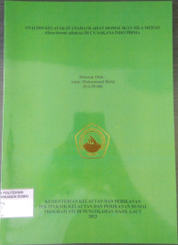 Image of ANALISIS KELAYAKAN USAHA OLAHAN SIOMAY IKAN NILA MERAH (OREOCHROMIS NILOTICUS) DI CV. SAKANA INDO PRIMA