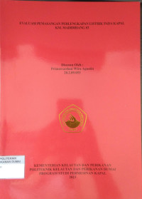 EVALUASI PEMASANGAN PERLENGKAKPAN LISTRIK PADA KAPAL KM MADIDIHANG 03