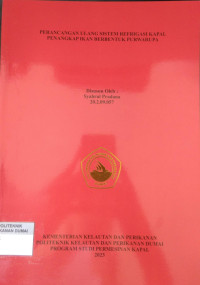 PERANCANGAN ULANG SISTEM REFRIGRASI KAPAL PENANGKAP IKAN BERBENTUK PURWARUPA