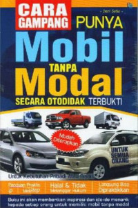 CARA GAMPANGPUNYA MOBIL TANPA MODAL SECARA OTODIDAK TERBUKTI